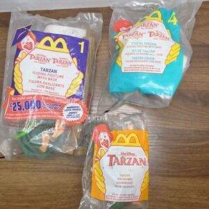 1999 & 2000 McDonald's Tarzan  Toy Lot